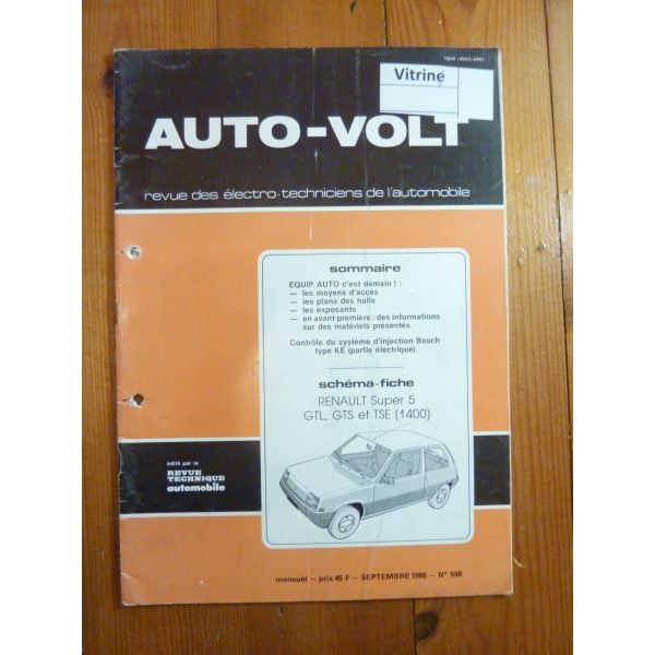 Super 5 1.4 Revue Technique Electronic Auto Volt Renault
