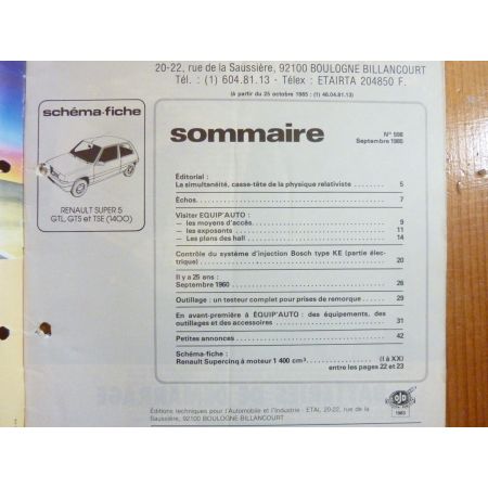 Super 5 1.4 Revue Technique Electronic Auto Volt Renault
