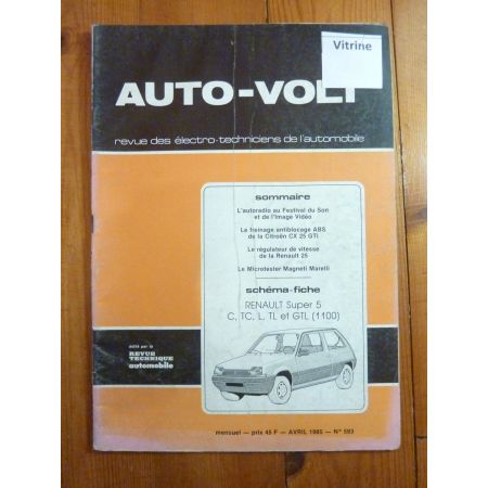 Super 5 1.1 Revue Technique Electronic Auto Volt Renault