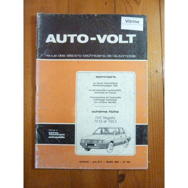 Regata 70ES 100S Revue Technique Electronic Auto Volt Fiat