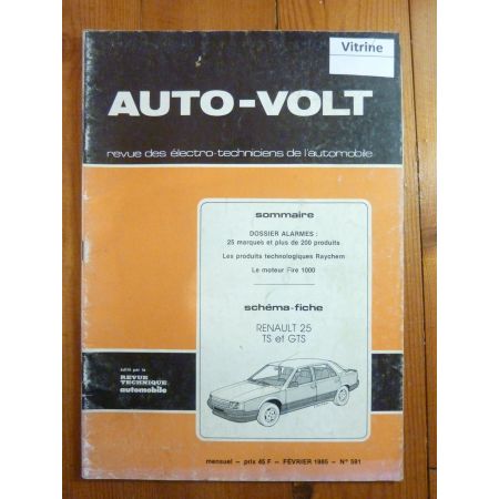 R25 TS GTS Revue Technique Electronic Auto Volt Renault