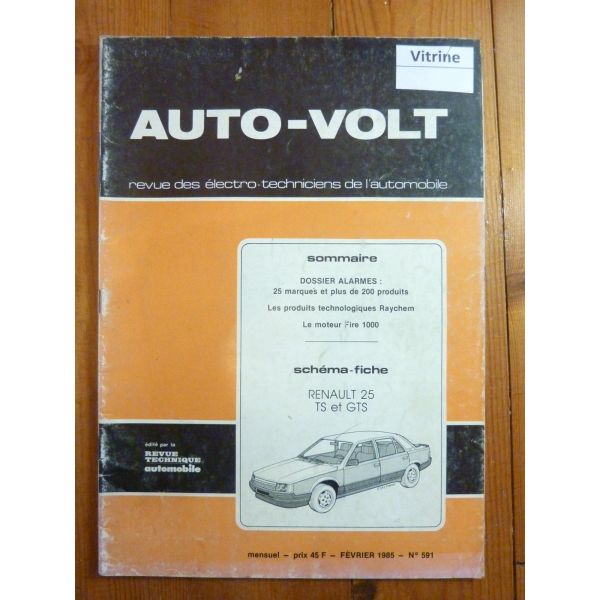 R25 TS GTS Revue Technique Electronic Auto Volt Renault