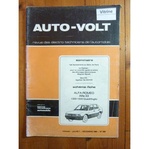 33 quadrifoglio Revue Technique Electronic Auto Volt Alfa Romeo