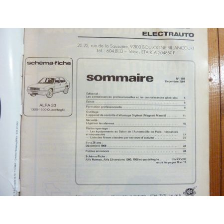 33 quadrifoglio Revue Technique Electronic Auto Volt Alfa Romeo