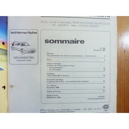 Maestro 1.6 Revue Technique Electronic Auto Volt Austin