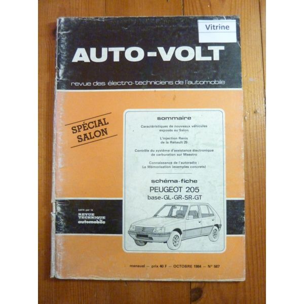 205 Revue Technique Electronic Auto Volt Peugeot