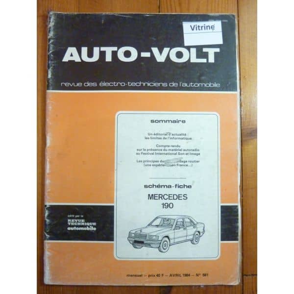 190 Revue Technique Electronic Auto Volt Mercedes