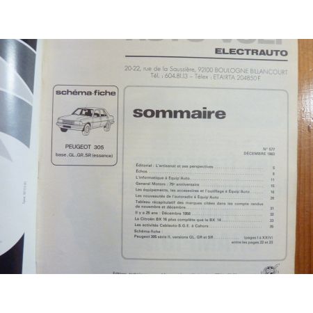 305 Ess Revue Technique Electronic Auto Volt Peugeot