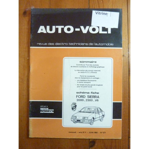 Sierra 2.0 2-3 V6 Revue Technique Electronic Auto Volt Ford