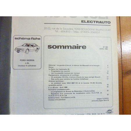 Sierra L GL Revue Technique Electronic Auto Volt Ford