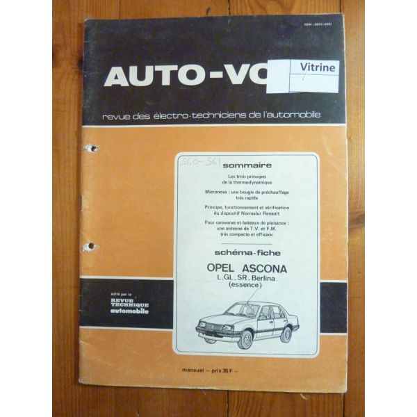 Ascona Ess Revue Technique Electronic Auto Volt Opel