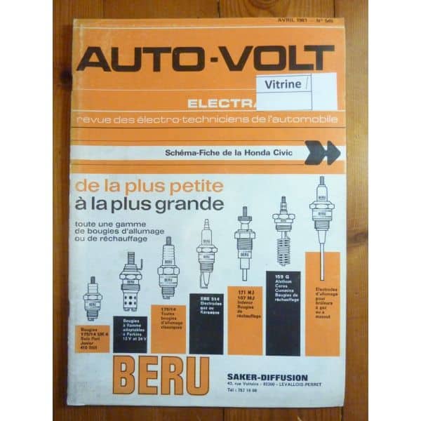 Civic Revue Technique Electronic Auto Volt Honda