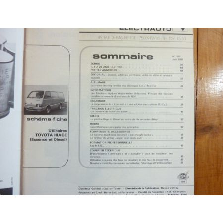 Hiace Revue Technique Electronic Auto Volt Toyota