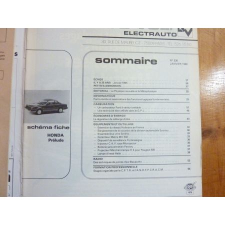 Prelude Revue Technique Electronic Auto Volt Honda