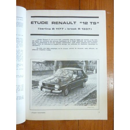 R12 TS Revue Technique Renault