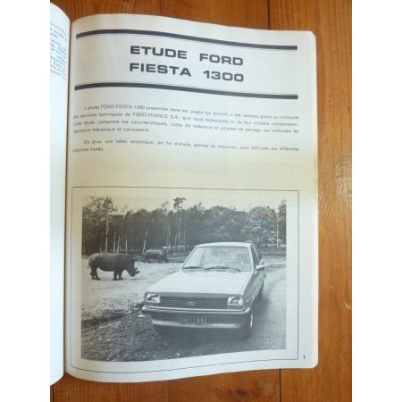 Fiesta 1300 Revue Technique FORD