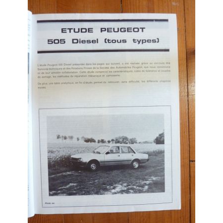 505 2.3D 2.5D Revue Technique PEUGEOT
