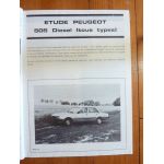 505 2.3D 2.5D Revue Technique PEUGEOT