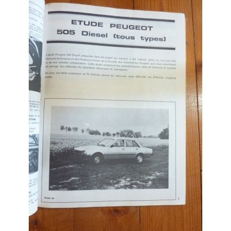 505 2.3D Revue Technique PEUGEOT
