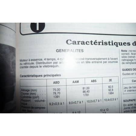 Golf Vento Ess 92- Revue Technique Volkswagen