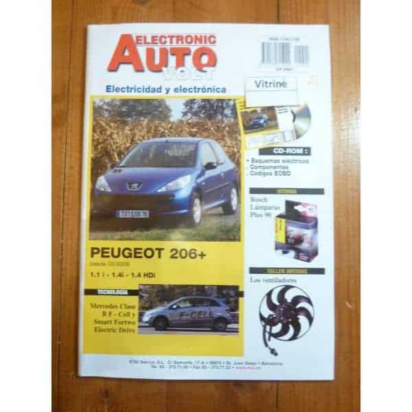 206+ Revue Technique Electronic Auto Volt  Peugeot ESPAGNOL