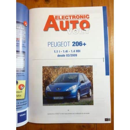 206+ Revue Technique Electronic Auto Volt  Peugeot ESPAGNOL