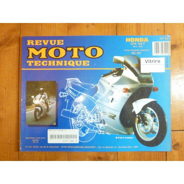VFR750F 86 Revue Technique HONDA