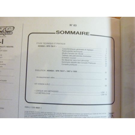 VFR750F 86-89 Revue Technique HONDA