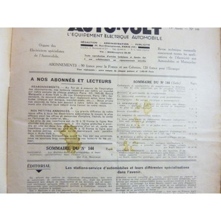 Démarrage Revue Technique Electronic Auto Volt