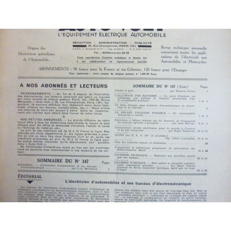 Allumage par batterie Revue Technique Electronic Auto Volt