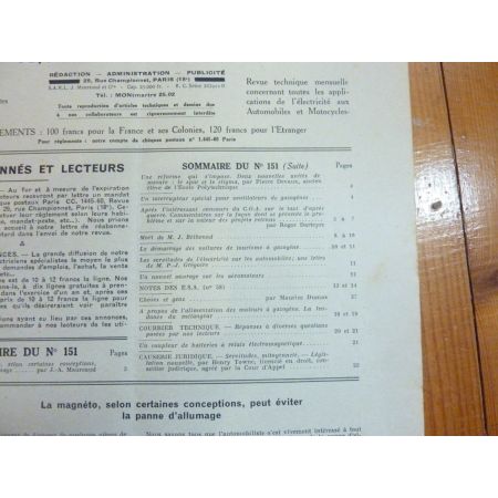 Démarrage gazogènes Revue Technique Electronic Auto Volt