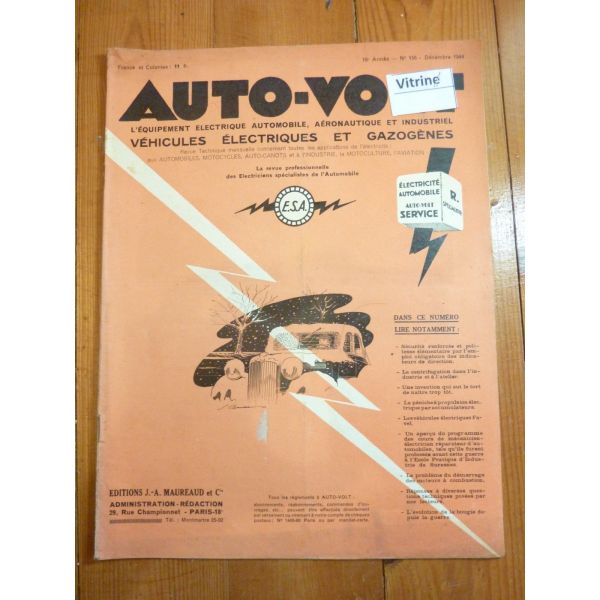 Démarrage des moteurs Revue Technique Electronic Auto Volt