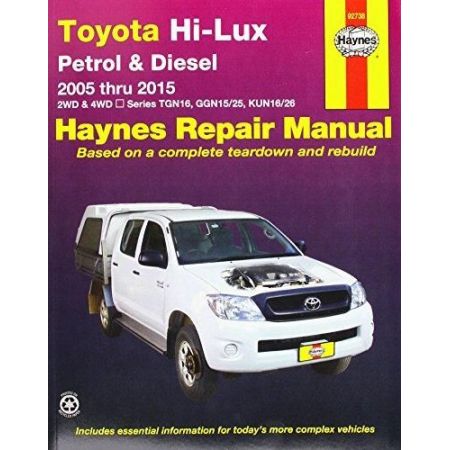 Hi-Lux  Petrol &Diesel 05-15  Revue technique Haynes TOYOTA Anglais