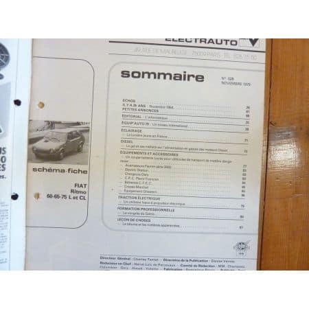 Ritmo 60 65 75 Revue Technique Electronic Auto Volt Fiat