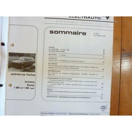 Starlet Revue Technique Electronic Auto Volt Toyota