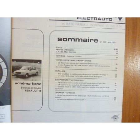 R18 Revue Technique Electronic Auto Volt Renault