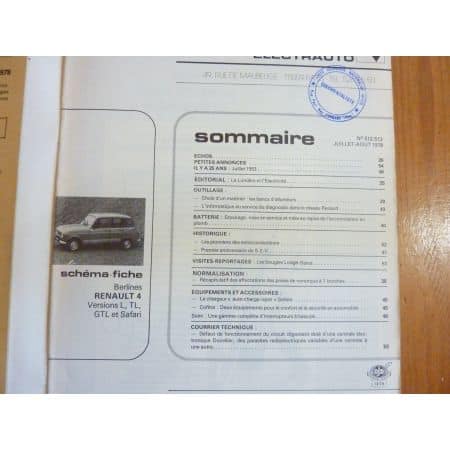 R4 Revue Technique Electronic Auto Volt Renault