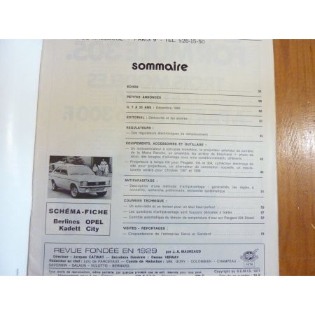 Kadett City Revue Technique Electronic Auto Volt Opel