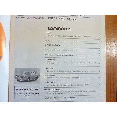 220C Die Revue Technique Electronic Auto Volt Datsun