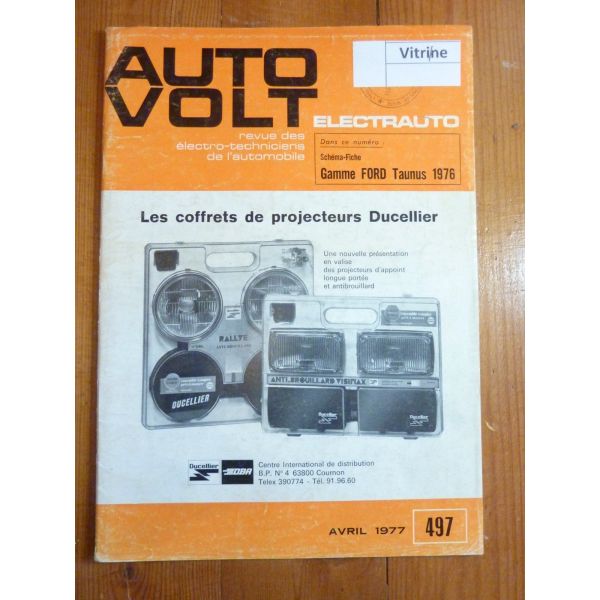 Taunus 76 Revue Technique Electronic Auto Volt Ford