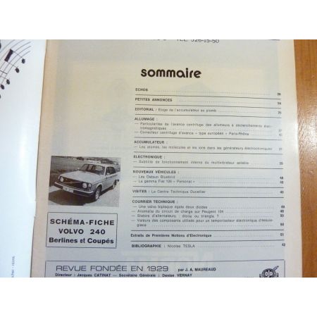 Série 240 Revue Technique Electronic Auto Volt Volvo