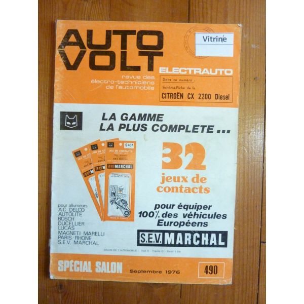 CX 2200 D Revue Technique Electronic Auto Volt Citroen