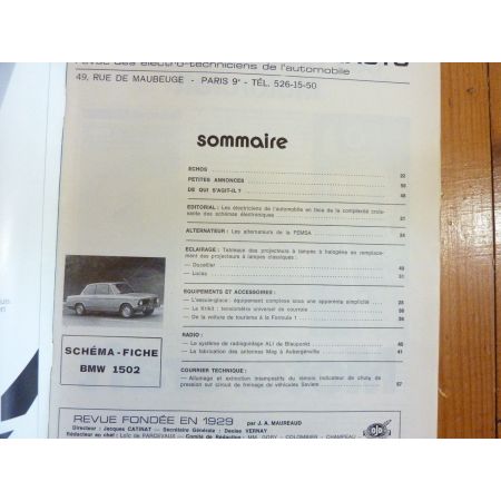 1502 Revue Technique Electronic Auto Volt Bmw