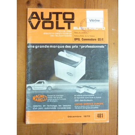 Commodore GS/E Revue Technique Electronic Auto Volt Opel