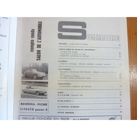 DS ID Revue Technique Electronic Auto Volt Citroen