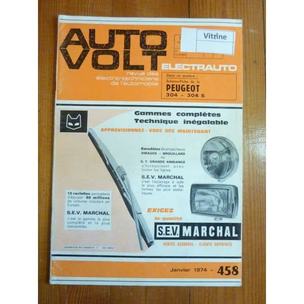 304 304S Revue Technique Electronic Auto Volt Peugeot