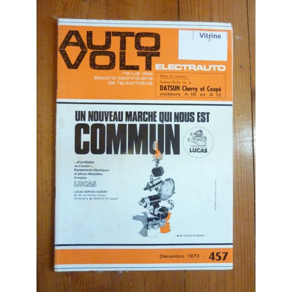 Cherry Coupe Revue Technique Electronic Auto Volt Datsun