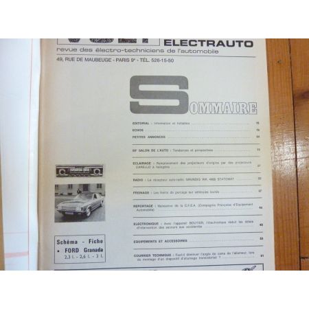 Granada Revue Technique Electronic Auto Volt Ford