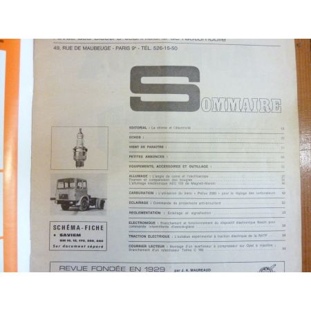 SM10 Revue Technique Electronic Auto Volt Saviem