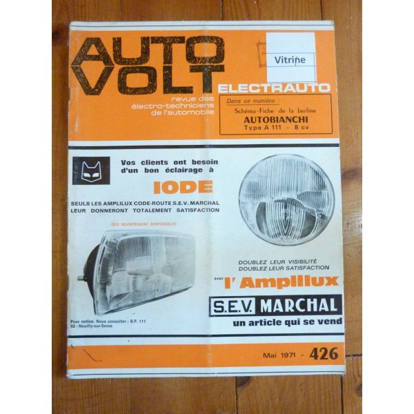 A111 Revue Technique Electronic Auto Volt Autobianchi